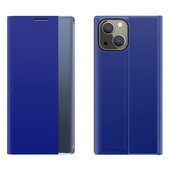 Pokrowiec etui z klapk New Sleep Case niebieskie do APPLE iPhone 13 mini