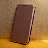 Pokrowiec etui z klapką Portfelowe Smart Diva burgundowe Honor 90 Lite / 7