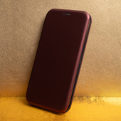 Pokrowiec etui z klapką Portfelowe Smart Diva burgundowe Honor 90 Lite / 8