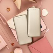Pokrowiec etui z klapką Portfelowe Smart Diva złote Xiaomi Redmi Note 13 / 7