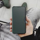 Pokrowiec etui z klapką RAZOR Book ciemnozielone Xiaomi Redmi Note 13 / 6