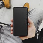 Pokrowiec etui z klapką RAZOR Book czarne Xiaomi Redmi Note 13 / 6