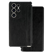 Pokrowiec etui z klapk Razor Leather Book czarne do SAMSUNG Galaxy S21 FE