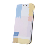 Pokrowiec etui z klapk Smart Trendy Coloured wzr Pastel Square do Oppo A17