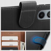 Pokrowiec etui z klapką Tech-protect Wallet Czarne czarne SAMSUNG Galaxy A55 5G / 4