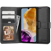 Pokrowiec etui z klapk Tech-protect Wallet Czarne czarne do SAMSUNG Galaxy M15 5G