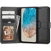 Pokrowiec etui z klapk Tech-protect Wallet Czarne czarne do SAMSUNG Galaxy M35 5G