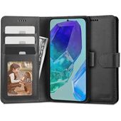 Pokrowiec etui z klapk Tech-protect Wallet Czarne czarne do SAMSUNG Galaxy M55 5G