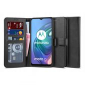 Pokrowiec etui z klapk� Tech-protect Wallet czarne do MOTOROLA Moto G30