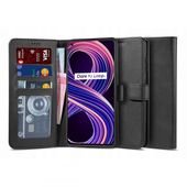 etui z klapk� etui z klapk� Tech-protect Wallet czarne do Realme 8 5G