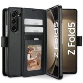 Pokrowiec etui z klapk Tech-protect Wallet czarne do SAMSUNG Galaxy Z Fold 5