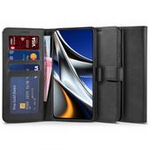 Pokrowiec etui z klapk Tech-protect Wallet czarne do Xiaomi POCO X4 Pro 5G