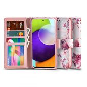 Pokrowiec etui z klapk Tech-protect Wallet Floral rose do SAMSUNG Galaxy A52 5G