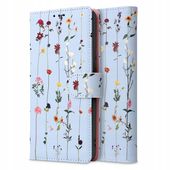 etui z nadrukiem etui z klapk� Tech-protect Wallet Garden niebieskie do SAMSUNG Galaxy A34 5G