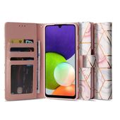 etui pozosta�e etui z klapk� Tech-protect Wallet marble do SAMSUNG Galaxy A22 4G