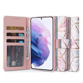 Pokrowiec etui z klapk Tech-protect Wallet marble do SAMSUNG Galaxy S21 FE