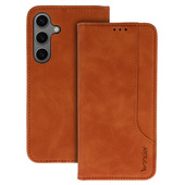 Pokrowiec etui z klapk Wonder Prime brzowe do Xiaomi Redmi Note 11S