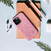 Pokrowiec etui zamszowe Alcane Magsafe Case jasnoróżowe APPLE iPhone 16 Pro Max / 4