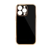 Pokrowiec etui elowe z ramk Lighting Color Case czarne do APPLE iPhone 12 Pro