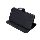 Pokrowiec etui z klapką na magnes Smart Velvet czarne Xiaomi Redmi 9C NFC / 3