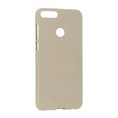 Pokrowiec etui silikonowe Soft Feeling Mercury piaskowy do HUAWEI Y6 Prime 2018