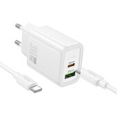 �adowarka sieciowa Szybka GaN 30W PD QC 3.0 z kablem USB-C do SAMSUNG Galaxy A26 5G