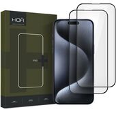 Szko hartowane Hofi Glass Pro+ 2-pack czarne do APPLE iPhone 16 Pro