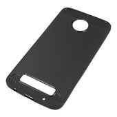 Pokrowiec etui pancerne Karbon Case czarne do SAMSUNG Galaxy J4