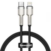 Kabel USB Baseus Cafule Metal 20W 25cm Lightning - Typ-C czarny do APPLE iPhone XR