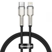 Kabel USB Baseus Cafule Metal 20W 25cm Lightning - Typ-C czarny do APPLE iPhone XS