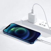 Kabel USB Baseus Superior Typ-C na Lightning 20W CATLYS-A02 1m biały APPLE iPad 7 10.2 / 8