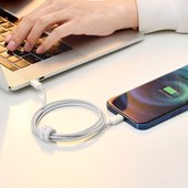 Kabel USB Baseus Superior Typ-C na Lightning 20W CATLYS-A02 1m biały APPLE iPad 7 10.2 / 10