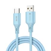 Kabel USB Forcell F-Energy Typ-C QC4.0 3A 66W Silicone 1m niebieski do HUAWEI Mate 20 Lite Kabel USB Forcell F-Energy Typ-C QC4.0 3A 66W Silicone 1m niebieski do HUAWEI Mate 20 Lite