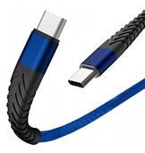 Kabel USB Extreme Spider 3A 1,5m Typ-C na Typ-C niebieski do ZTE Blade V40