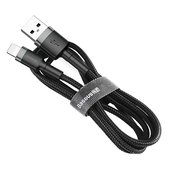 Kabel USB Baseus Cafule 3m 2A Lightning czarno-szary APPLE iPad 7 10.2 / 5