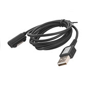 Kabel USB magnetyczny 1m czarny do MOTOROLA Moto E7 Plus
