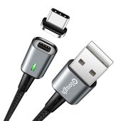 Kabel USB Elough E05 3A magnetyczny 1m Typ-C do ZTE Blade A73 5G