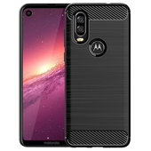 etui na ty� etui pancerne Karbon Case czarne do MOTOROLA One Vision