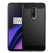 Pokrowiec etui pancerne Karbon Case czarne do OnePlus 7 Pro