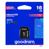 Karta pamici MicroSD 16GB Goodram class 10 do NOKIA 7 Plus