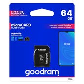 MicroSD 64GB Goodram class 10