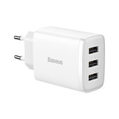 adowarka sieciowa Baseus Compact 3x USB 17W CCXJ020102 biaa do HUAWEI P Smart+ 2019