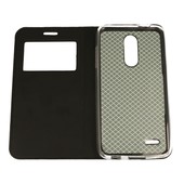 Pokrowiec etui Smart Look z okienkiem czarne LG K10 2018 / 9