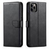 Pokrowiec etui z klapką na magnes Marva​ Wallet czarne MOTOROLA Edge 30 Neo