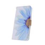 etui ze wzorem etui z klapk� Smart Trendy Bloom niebieskie do MOTOROLA Moto G31