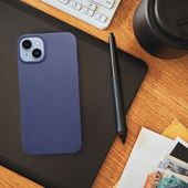 Pokrowiec Nakładka z matowego silikonu Back Case Matt granatowe APPLE iPhone 7 / 4
