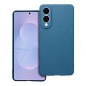 Pokrowiec Nak�adka z matowego silikonu Back Case Matt granatowe do SAMSUNG Galaxy S25 Edge