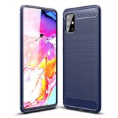 Pokrowiec etui pancerne Karbon Case granatowe do NOKIA 6.2