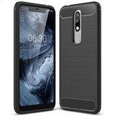 etui na ty� etui pancerne Karbon Case czarne do NOKIA 3.1 Plus