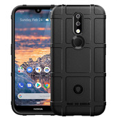 etui pancerne etui pancerne Rugged Shield czarne do NOKIA 4.2